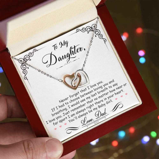 Interlocking Heart Necklace for Your Baby Girl - A Timeless Symbol of Love