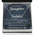 Personalized Squeezed Name Necklace Gift Set - A Heartfelt Keepsake for Your Daughter