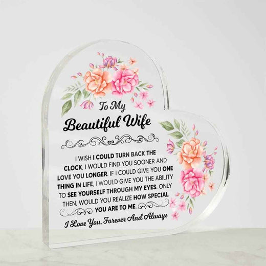 Heart Acrylic Plaque for Wife: A Timeless Gift of Love