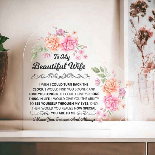 Heart Acrylic Plaque for Wife: A Timeless Gift of Love
