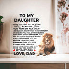 To My Daughter Braver Acrylic Heart