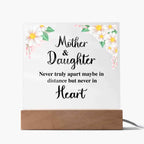 To My Daughter Distance Square Acrylic Plaque