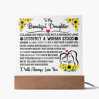 To My Daughter Square Acrylic Plaque