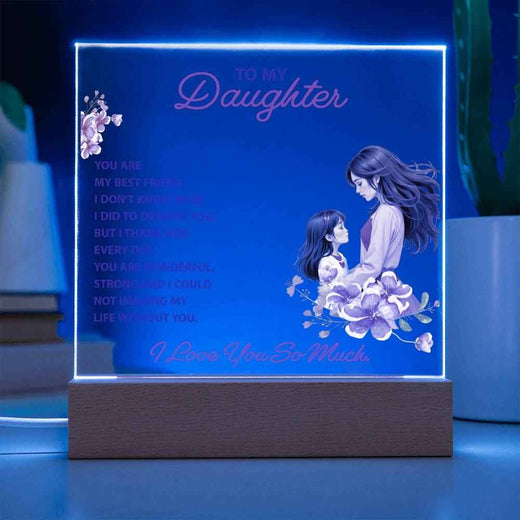 Keepsake Acrylic Gift for Daughter - A Heartfelt Reminder of Your Bond