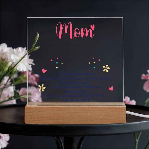 Mom I am forever thankful acrylic plaque set