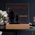 To My Daughter Skies Acrylic Plaque