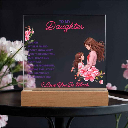 Keepsake Acrylic Gift for Daughter - A Heartfelt Reminder of Your Bond