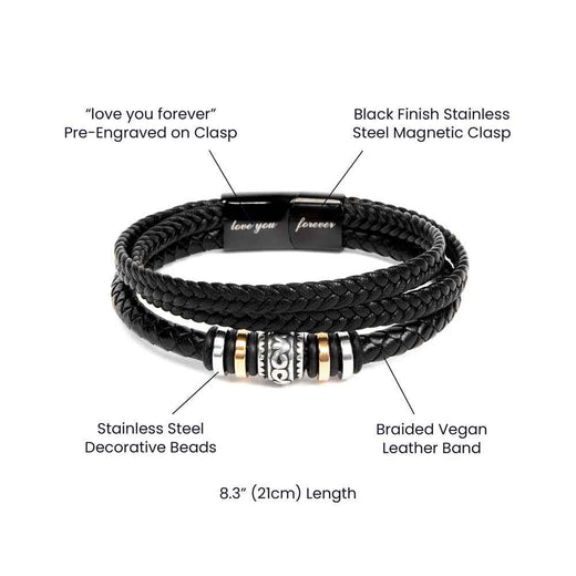 Love You Forever Grandson Bracelet - A Timeless Keepsake of Love