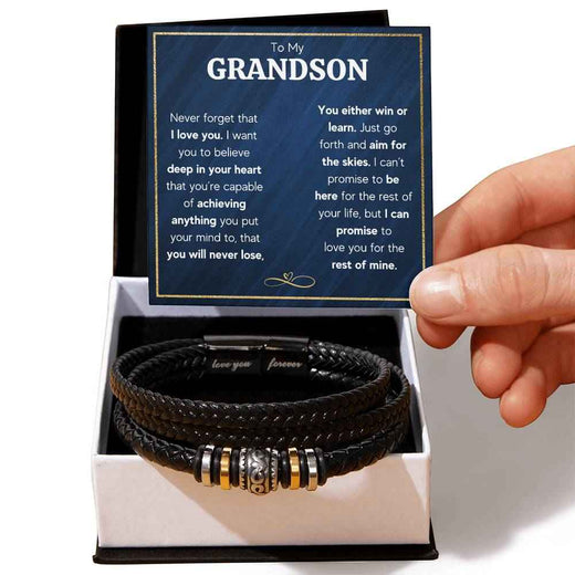 Love You Forever Bracelet for Grandsons - A Daily Reminder of Your Love