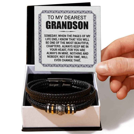 Love You Forever Grandson Bracelet - A Timeless Keepsake of Love