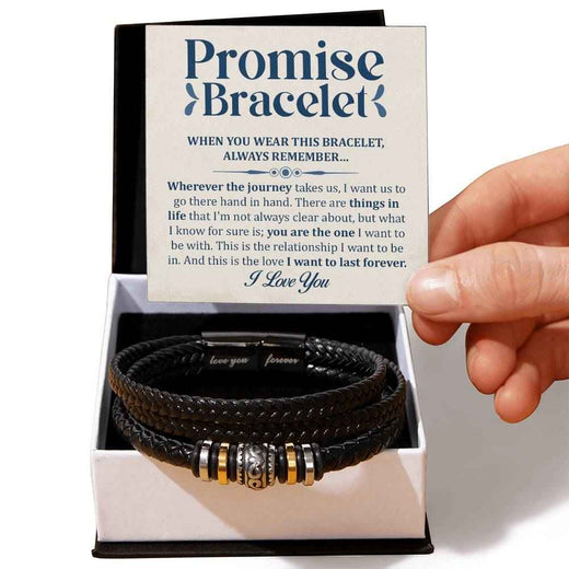 Love You Forever Promise Bracelet - A Timeless Gift for the Man You Cherish
