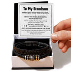 Grandson Men's Love You Forever Bracelet - A Heartfelt Gift for Every Occasion