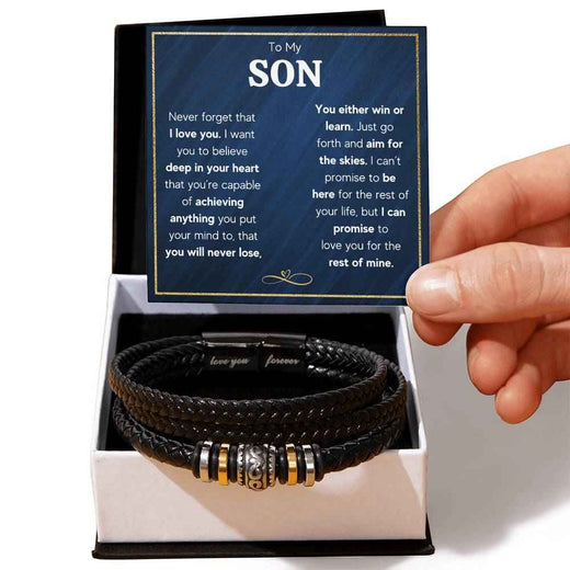To My Son Skies Bracelet - A Heartfelt Gift for Him
