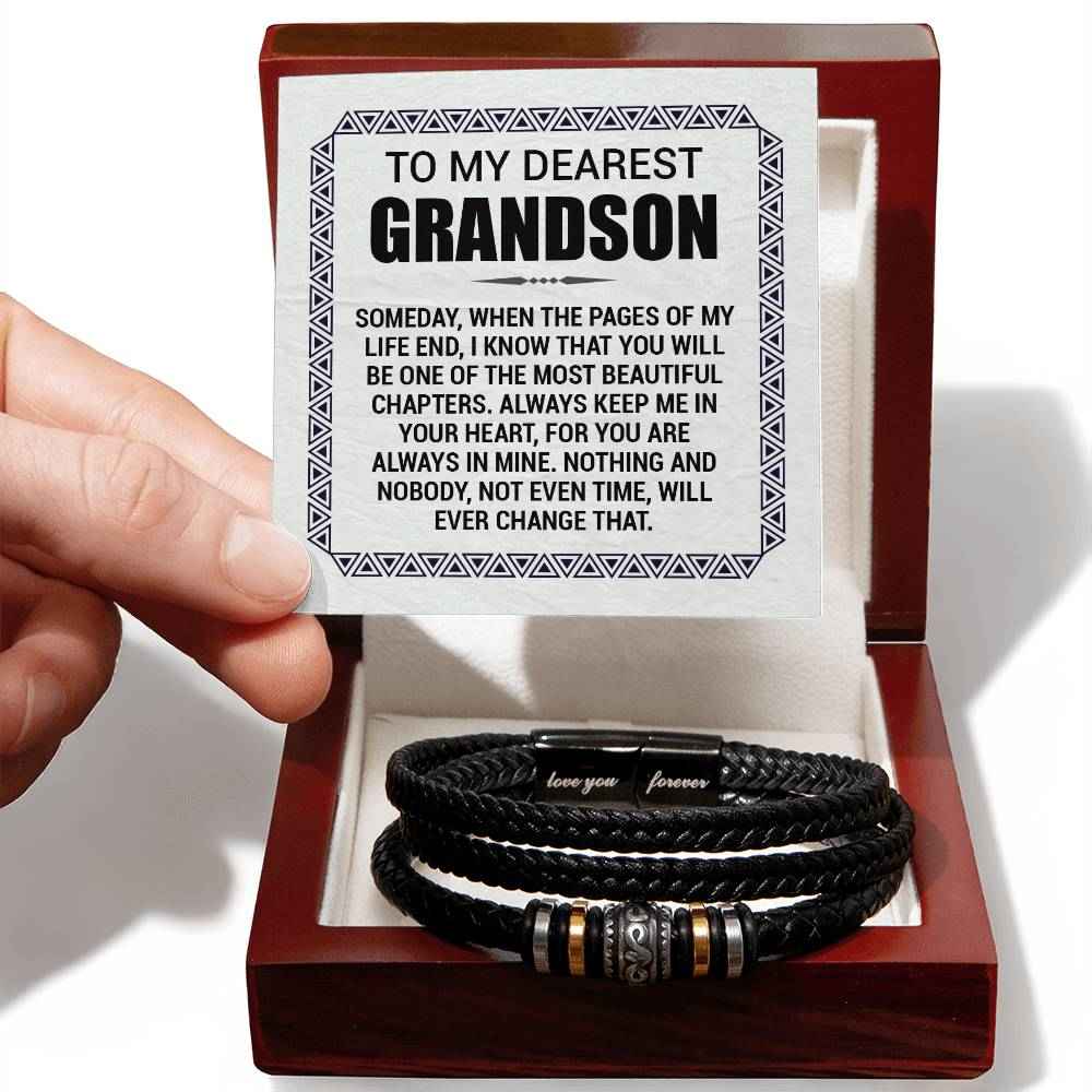 Love You Forever To My Grandson Bracelet Pages Of My Life