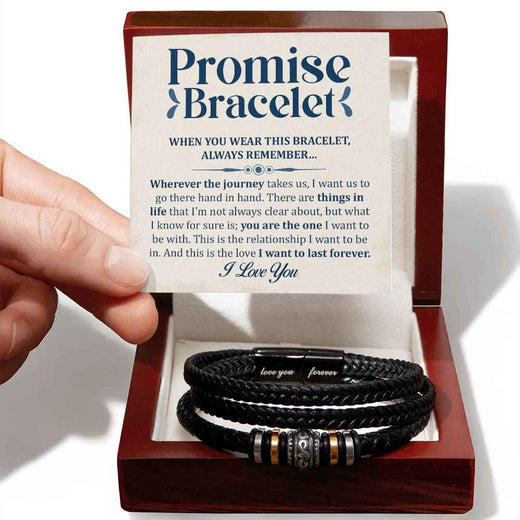 Love You Forever Promise Bracelet - A Timeless Gift for the Man You Cherish