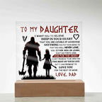 To My Daughter Skies Acrylic Plaque