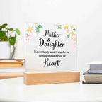 To My Daughter Distance Square Acrylic Plaque