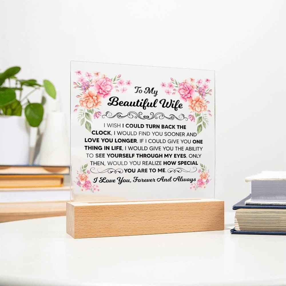 My Beautiful Wife Square Acrylic Plaque