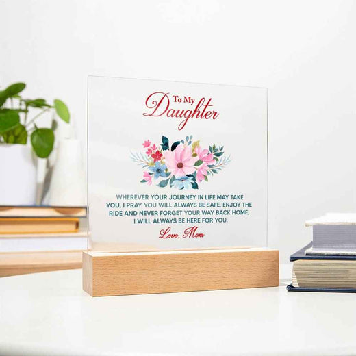 Daughter Keepsake Acrylic Plaque Bundle - A Heartfelt Tribute for Every Journey