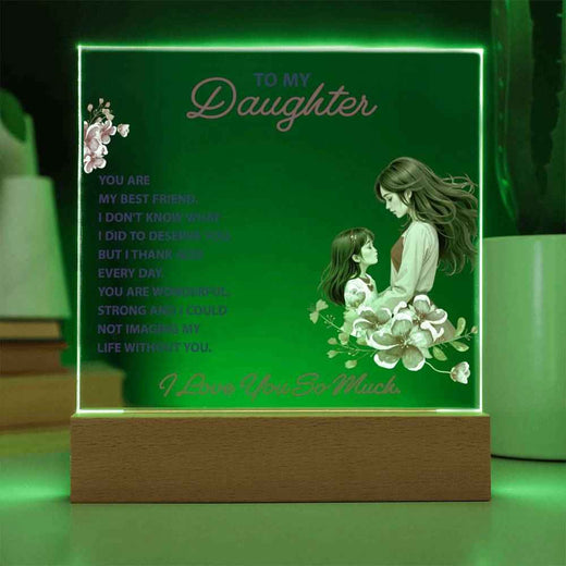 Keepsake Acrylic Gift for Daughter - A Heartfelt Reminder of Your Bond