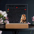 To My Daughter Braver Square Acrylic