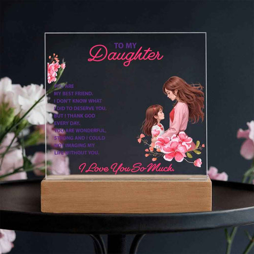 Keepsake Acrylic Gift for Daughter - A Heartfelt Reminder of Your Bond